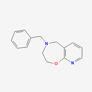 molecular formula C15H16N2O B8454500 4-Benzyl-2,3,4,5-tetrahydropyrido[3,2-f][1,4]oxazepine 
