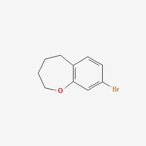 molecular formula C10H11BrO B8454531 8-Bromo-2,3,4,5-tetrahydro-1-benzoxepine 