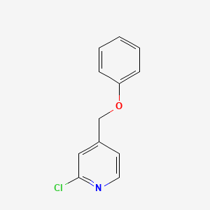 molecular formula C12H10ClNO B8454533 2-Chloro-4-(phenoxymethyl)pyridine 