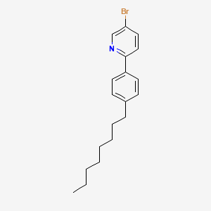 molecular formula C19H24BrN B8454542 5-Bromo-2-(4-octylphenyl)pyridine CAS No. 179998-83-5