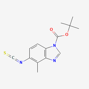 1h-Benzimidazole-1-carboxylic acid,5-isothiocyanato-4-methyl-,1,1-dimethylethyl ester