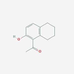 molecular formula C12H14O2 B8454551 5-Acetyl-6-hydroxy-1,2,3,4-tetrahydronaphthalene 