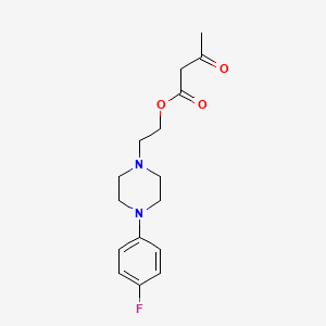 molecular formula C16H21FN2O3 B8454641 2-[4-(4-Fluorophenyl)piperazin-1-yl]ethyl 3-oxobutanoate CAS No. 90096-18-7