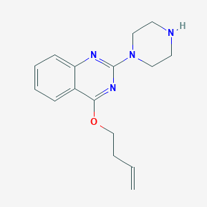 4-[(But-3-en-1-yl)oxy]-2-(piperazin-1-yl)quinazoline