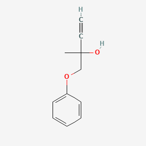 molecular formula C11H12O2 B8454681 2-Methyl-1-phenoxybut-3-yn-2-ol CAS No. 68382-46-7
