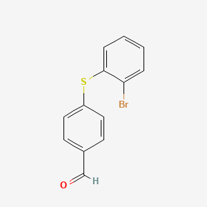 molecular formula C13H9BrOS B8454690 4-[(2-Bromophenyl)thio]benzaldehyde 