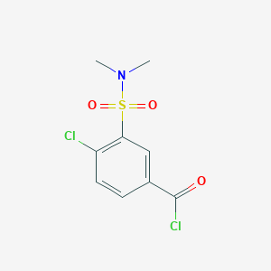 molecular formula C9H9Cl2NO3S B8454701 4-Chloro-3-dimethylsulfamoylbenzoyl chloride 