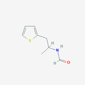 molecular formula C8H11NOS B8454718 N-(1-Methyl-2-thiophen-2-yl-ethyl)-formamide 