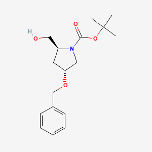 tert-butyl (2S,4R)-4-(benzyloxy)-2-(hydroxymethyl)pyrrolidine-1-carboxylate