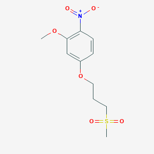 2-Methoxy-4-(3-(methylsulfonyl)propoxy)-1-nitrobenzene