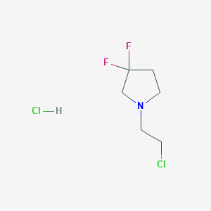 1-(2-Chloroethyl)-3,3-difluoropyrrolidine Hydrochloride