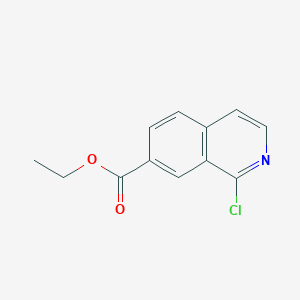 molecular formula C12H10ClNO2 B8454800 Ethyl 1-chloroisoquinoline-7-carboxylate 