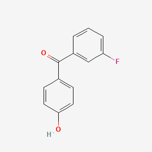 molecular formula C13H9FO2 B8454819 (3-Fluorophenyl)(4-hydroxyphenyl)methanone 