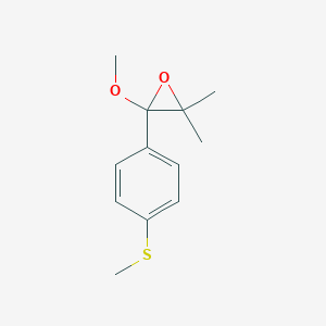 2-Methoxy-3,3-dimethyl-2-(4-methylsulfanylphenyl)oxirane