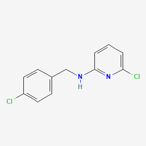 molecular formula C12H10Cl2N2 B8454867 (4-Chloro-benzyl)-(6-chloro-pyridin-2-yl)-amine 