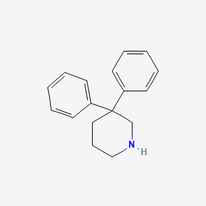 molecular formula C17H19N B8454874 3,3-Diphenylpiperidine 