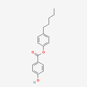 molecular formula C18H20O3 B8454886 4-Pentylphenyl 4-hydroxybenzoate CAS No. 50687-64-4