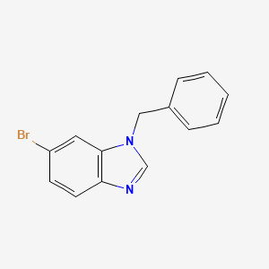 molecular formula C14H11BrN2 B8454922 1-benzyl-6-bromo-1H-benzo[d]imidazole 