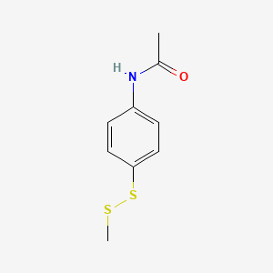 molecular formula C9H11NOS2 B8454954 p-Acetamidophenyl methyl disulfide 