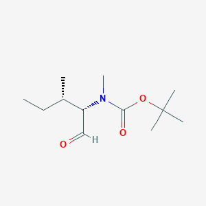 molecular formula C12H23NO3 B8454956 (1S,2S)-(1-Formyl-2-methyl-butyl)-methyl-carbamic acid tert-butyl ester 