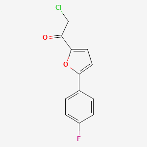 molecular formula C12H8ClFO2 B8454970 1-[5-(4-Fluorophenyl)-2-furanyl]-2-chloroethanone 