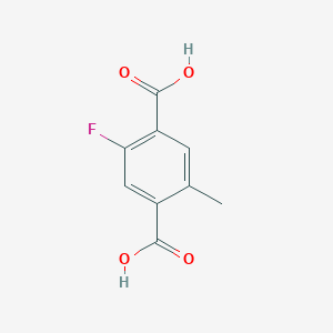 molecular formula C9H7FO4 B8455004 2-Fluoro-5-methylterephthalic acid 