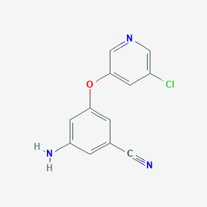 3-Amino-5-(5-chloropyridin-3-yloxy)benzonitrile