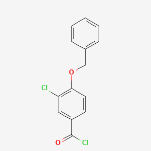molecular formula C14H10Cl2O2 B8455100 4-Benzyloxy-3-chlorobenzoic acid chloride 