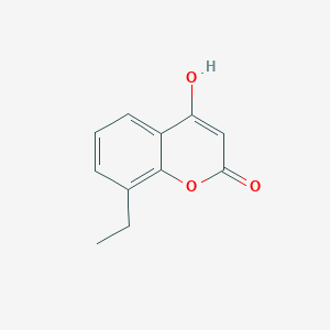 molecular formula C11H10O3 B8455102 8-Ethyl-4-hydroxy-2H-1-benzopyran-2-one CAS No. 799262-05-8