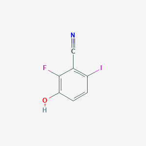 molecular formula C7H3FINO B8455118 2-Fluoro-3-hydroxy-6-iodobenzonitrile 