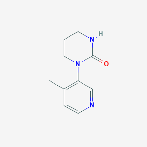 molecular formula C10H13N3O B8455122 1-(4-Methyl-pyridin-3-yl)-tetrahydro-pyrimidin-2-one 