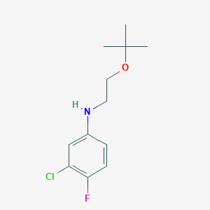 molecular formula C12H17ClFNO B8455147 N-(2-tert-butoxyethyl)-3-chloro-4-fluoroaniline 