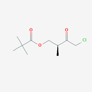 molecular formula C10H17ClO3 B8455155 (2S)-4-Chloro-2-methyl-3-oxobutyl 2,2-dimethylpropanoate CAS No. 832152-13-3