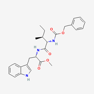 molecular formula C26H31N3O5 B8455169 (S)-Methyl 2-((2S,3S)-2-(((benzyloxy)carbonyl)amino)-3-methylpentanamido)-3-(1H-indol-3-yl)propanoate CAS No. 68762-05-0