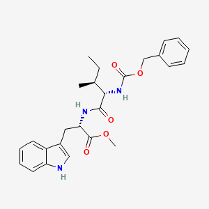 (S)-Methyl 2-((2S,3S)-2-(((benzyloxy)carbonyl)amino)-3-methylpentanamido)-3-(1H-indol-3-yl)propanoate