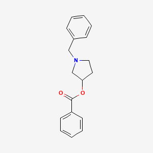 molecular formula C18H19NO2 B8455401 N-benzyl-3-benzoyloxypyrrolidine 