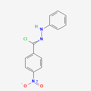 molecular formula C13H10ClN3O2 B8455440 4-nitro-N-phenylbenzenecarbohydrazonoyl chloride CAS No. 20147-55-1