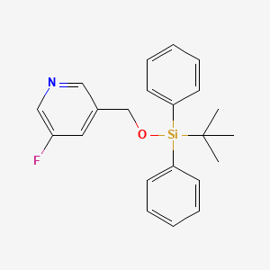 B8455480 3-(t-Butyldiphenylsilyloxymethyl)-5-fluoropyridine CAS No. 820224-52-0