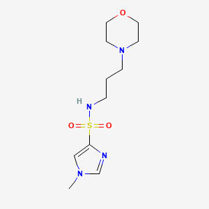 B8455568 1H-Imidazole-4-sulfonamide, 1-methyl-N-(3-(4-morpholinyl)propyl)- CAS No. 137048-91-0