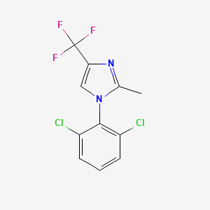 molecular formula C11H7Cl2F3N2 B8455601 1-(2,6-Dichlorophenyl)-2-methyl-4-trifluoromethyl-1h-imidazole 