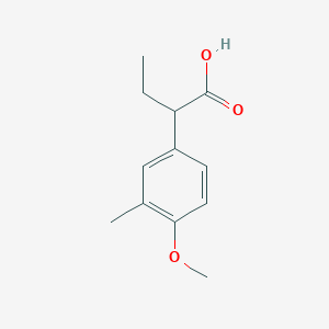molecular formula C12H16O3 B8455607 4-Methoxy-3-methylphenylbutyric acid 