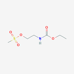 molecular formula C6H13NO5S B8455619 Ethyl 2-methylsulfonyloxyethylcarbamate 