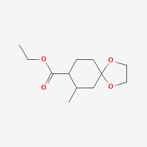 Ethyl 7-methyl-1,4-dioxaspiro[4.5]decane-8-carboxylate