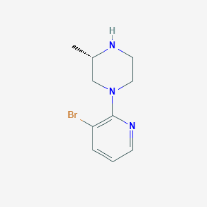(3S)-1-(3-bromopyridin-2-yl)-3-methylpiperazine