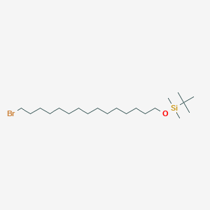 molecular formula C21H45BrOSi B8455678 [(15-Bromopentadecyl)oxy](tert-butyl)dimethylsilane CAS No. 568561-95-5