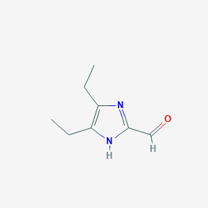molecular formula C8H12N2O B8455706 4,5-Diethyl-1H-imidazole-2-carbaldehyde 