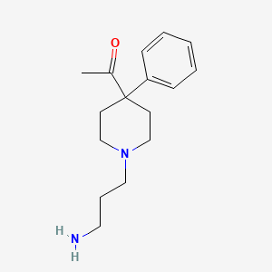 molecular formula C16H24N2O B8455712 4-Acetyl-1-(3-aminopropyl)-4-phenylpiperidine CAS No. 166809-67-2