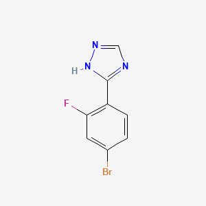 3-(4-bromo-2-fluorophenyl)-4H-1,2,4-triazole