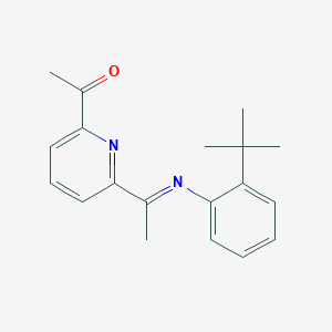 molecular formula C19H22N2O B8455753 1-{6-[(1E)-N-(2-tert-Butylphenyl)ethanimidoyl]pyridin-2-yl}ethan-1-one CAS No. 326613-30-3