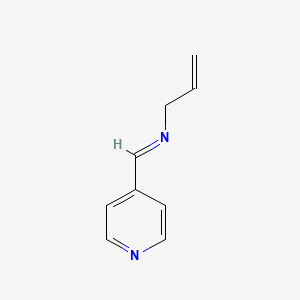 molecular formula C9H10N2 B8455772 N-Prop-2-enyl-1-pyridin-4-ylmethanimine 